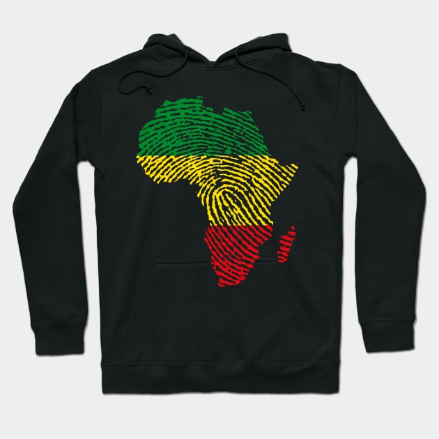 Black History Month Black Lives Matter African Roots Map Hoodie by BrightGift